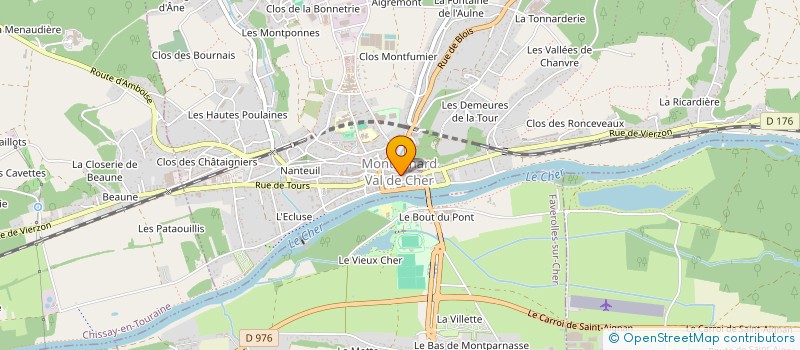 localisation de l'entreprise MADAME CHRISTINE VOLPE  MONTRICHARD-VAL-DE-CHER