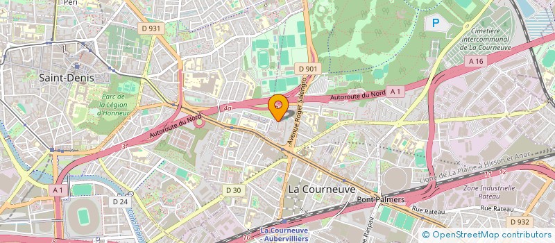 localisation de l'entreprise MADAME CHRISTINE VONG à LA COURNEUVE