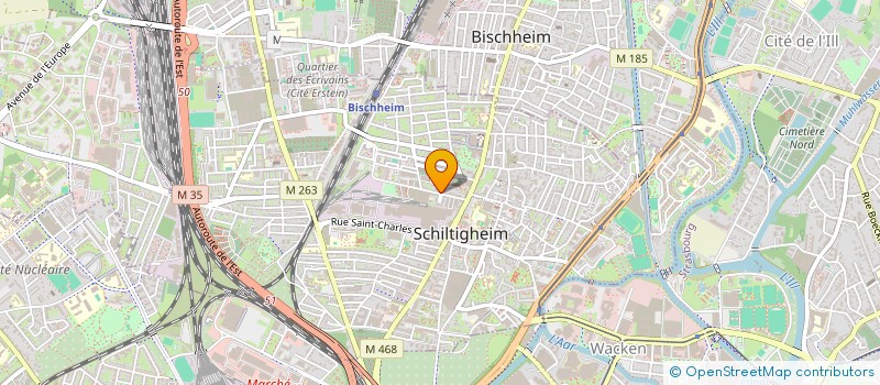 localisation de l'entreprise MADAME CHRISTINE WAGNER à SCHILTIGHEIM