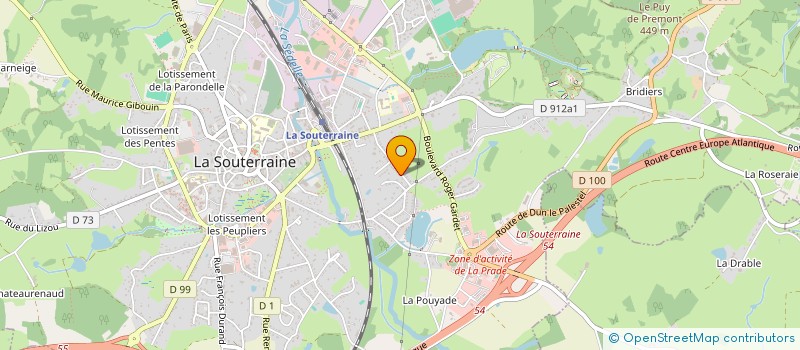 localisation de l'entreprise MADAME CHRISTINE WEBER  LA SOUTERRAINE