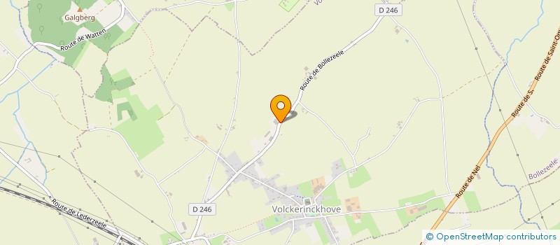 localisation de l'entreprise MADAME CHRISTINE WECXSTEEN à VOLCKERINCKHOVE