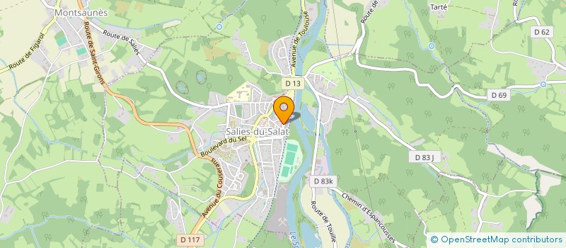 localisation de l'entreprise MADAME CHRISTINE WEIHSS  SALIES-DU-SALAT