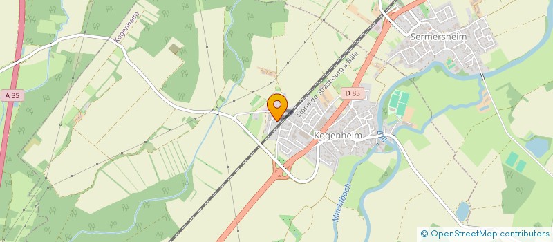 localisation de l'entreprise MADAME CHRISTINE WOITZIK  KOGENHEIM