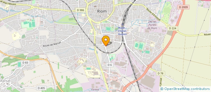 localisation de l'entreprise MADAME CHRISTINE YANGA INKOU  RIOM