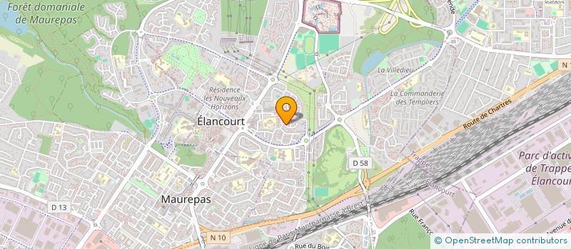 localisation de l'entreprise MADAME CHRISTINE YEM  ELANCOURT