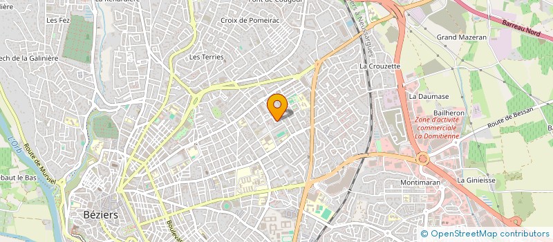 localisation de l'entreprise MADAME CHRISTINE YONGUE à BEZIERS