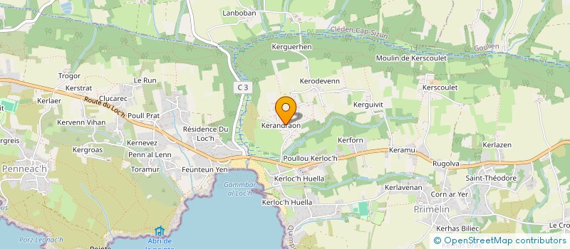 localisation de l'entreprise MADAME CHRISTINE YVEN  PRIMELIN