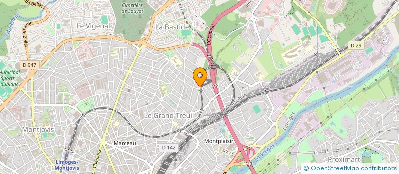 localisation de l'entreprise MADAME CHRITELLE GAULIER à LIMOGES