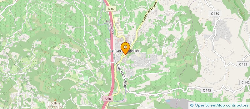 localisation de l'entreprise MADAME CHRSITINE GALOUZEAU DE VILLEPIN à LE CASTELLET