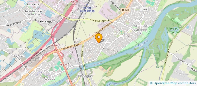 localisation de l'entreprise MADAME CHRYSNA MAKELE-MADZOUKA  PORTET-SUR-GARONNE