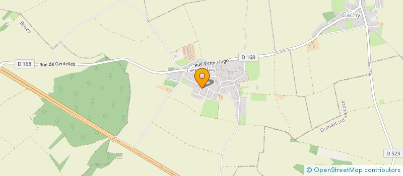 localisation de l'entreprise MADAME CHRYSTAL FONTAINE  GENTELLES