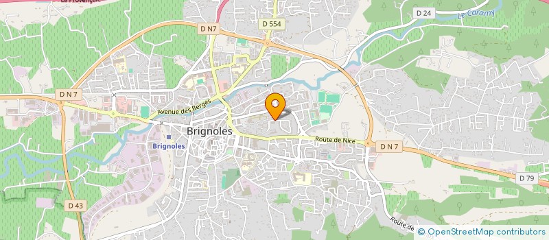 localisation de l'entreprise MADAME CHRYSTAL ROSSI  BRIGNOLES