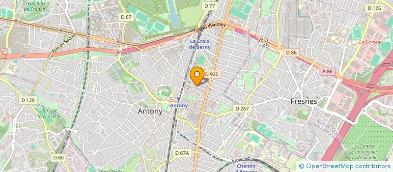 localisation de l'entreprise MADAME CHRYSTEL BLAVET à ANTONY