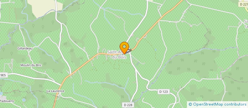 localisation de l'entreprise MADAME CHRYSTEL BORDAS  SAINT-ANDRE-DU-BOIS