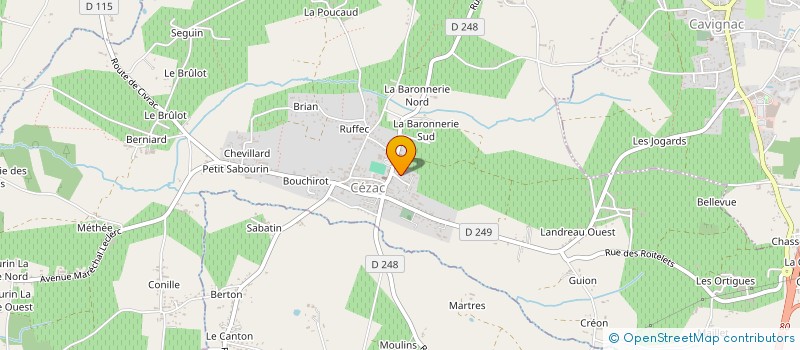 localisation de l'entreprise MADAME CHRYSTEL BRUNETIER  CEZAC
