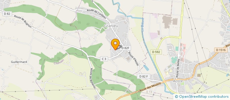 localisation de l'entreprise MADAME CHRYSTEL BURONFOSSE  GRANIEU