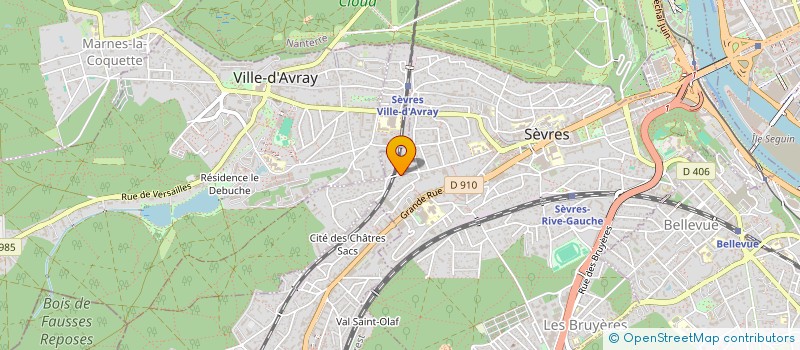 localisation de l'entreprise MADAME CHRYSTEL CAVALLARO à SEVRES