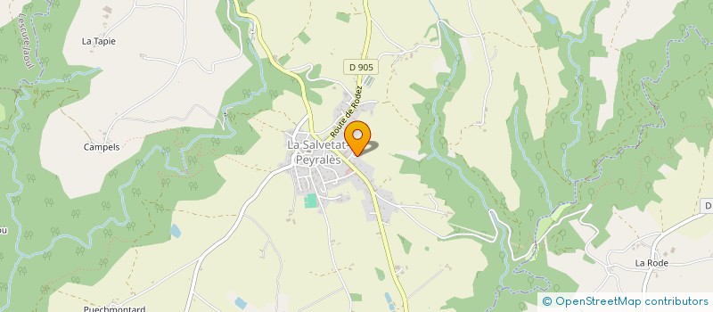 localisation de l'entreprise MADAME CHRYSTEL CAVAROC  LA SALVETAT-PEYRALES