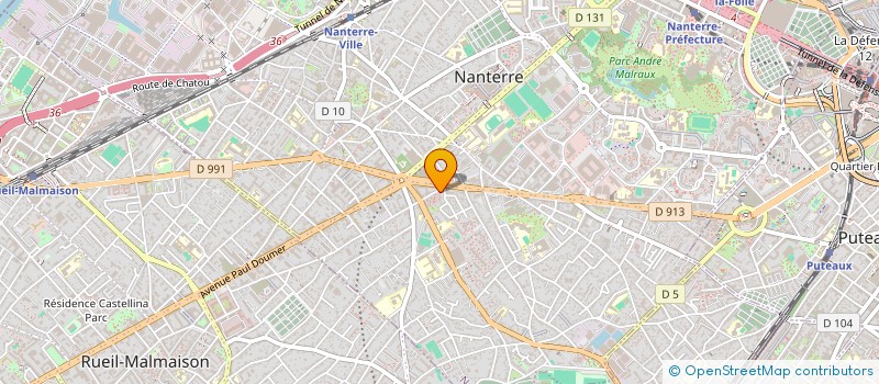 localisation de l'entreprise MADAME CHRYSTEL DROUET à NANTERRE