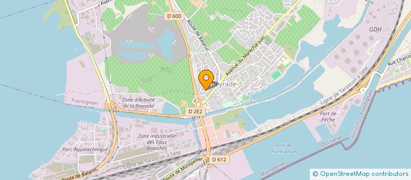 localisation de l'entreprise MADAME CHRYSTEL FABREGUES à FRONTIGNAN