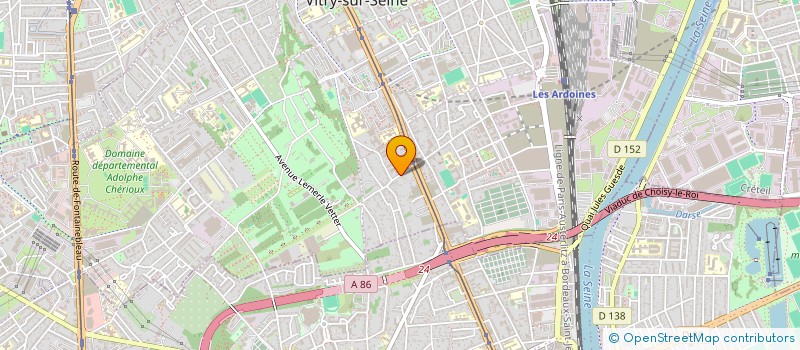 localisation de l'entreprise MADAME CHRYSTEL LUCAS à VITRY-SUR-SEINE