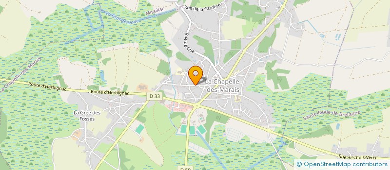 localisation de l'entreprise MADAME CHRYSTEL NEVEU  LA CHAPELLE DES MARAIS