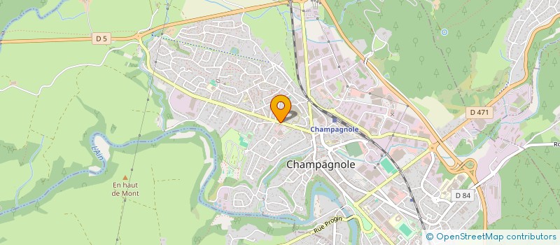 localisation de l'entreprise MADAME CHRYSTEL PERRIN  CHAMPAGNOLE