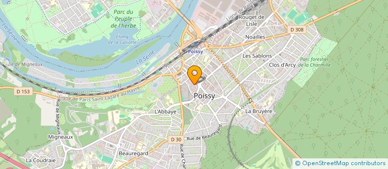 localisation de l'entreprise MADAME CHRYSTEL PFIRMANN  POISSY