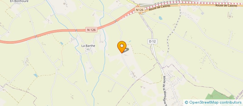 localisation de l'entreprise MADAME CHRYSTEL POUX à PUYLAURENS