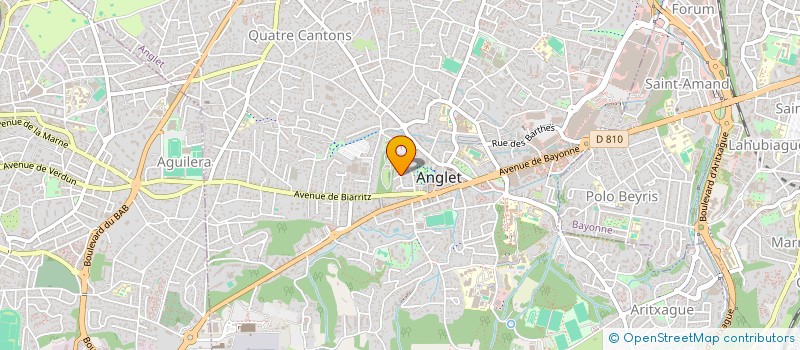 localisation de l'entreprise MADAME CHRYSTEL REIX  ANGLET