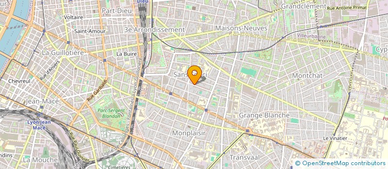 localisation de l'entreprise MADAME CHRYSTEL RONZAT  LYON