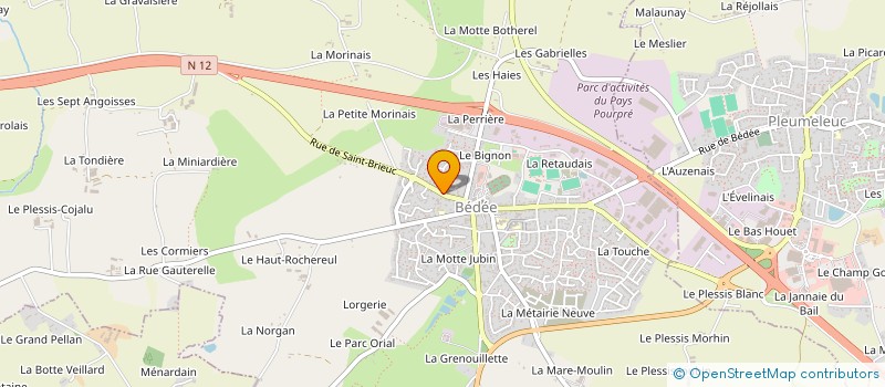 localisation de l'entreprise MADAME CHRYSTEL ROUSSEAU  BEDEE