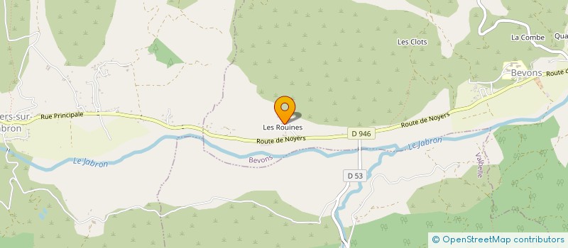 localisation de l'entreprise MADAME CHRYSTEL SICARD  BEVONS