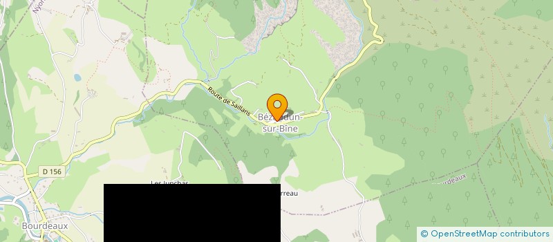 localisation de l'entreprise MADAME CHRYSTEL TEYSSAIRE  BEZAUDUN-SUR-BINE