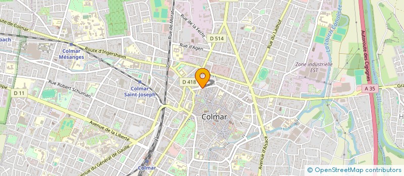 localisation de l'entreprise MADAME CHRYSTEL TILLOLES  COLMAR