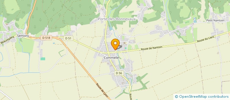 localisation de l'entreprise MADAME CHRYSTEL VERDAT à PORTE-DES-BONNEVAUX