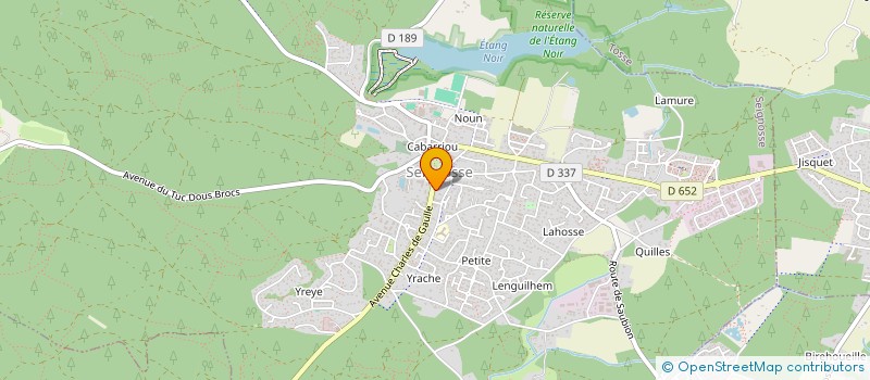 localisation de l'entreprise MADAME CHRYSTELE BROUSSE  SEIGNOSSE