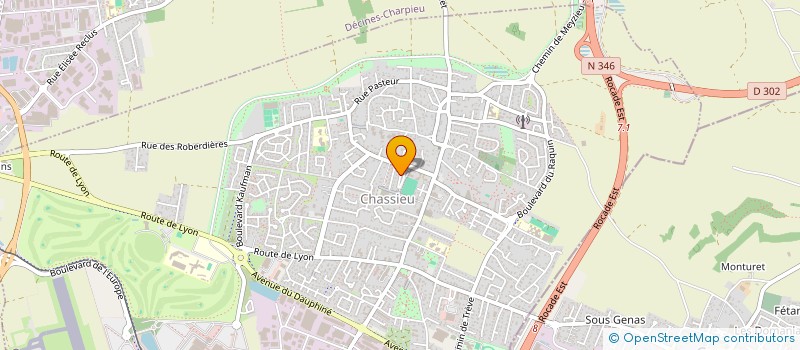 localisation de l'entreprise MADAME CHRYSTELE BRUEL  CHASSIEU