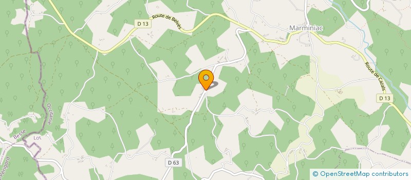 localisation de l'entreprise MADAME CHRYSTELE CHARRIERAS  MARMINIAC
