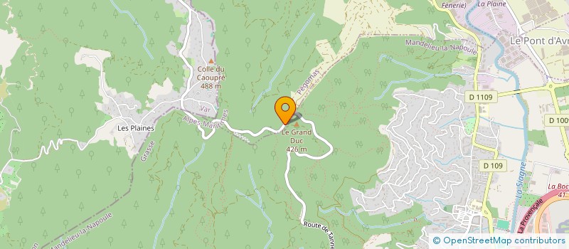 localisation de l'entreprise MADAME CHRYSTELE COCHET  PEGOMAS