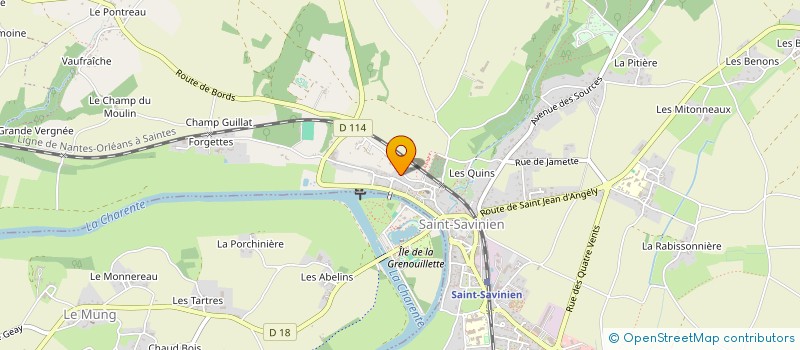 localisation de l'entreprise MADAME CHRYSTELE DESCHAMPS  SAINT-SAVINIEN