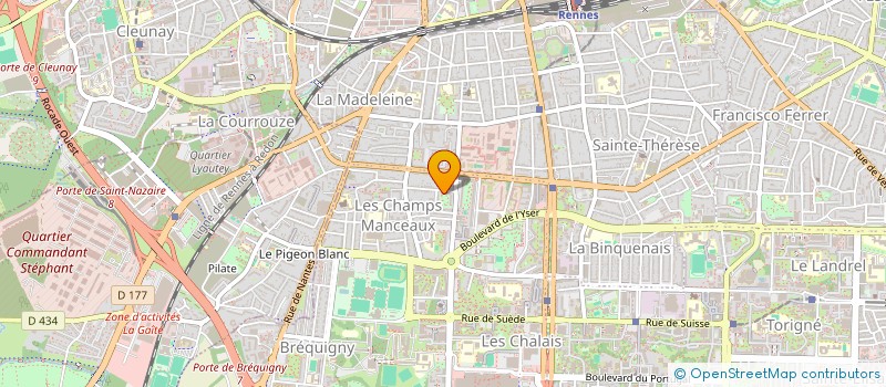 localisation de l'entreprise MADAME CHRYSTELE DUBOIS à RENNES
