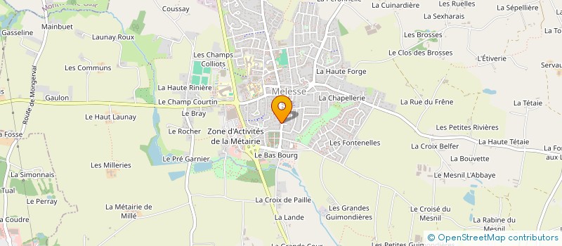 localisation de l'entreprise MADAME CHRYSTELE DURAND  MELESSE