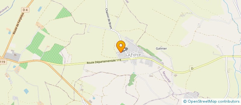 localisation de l'entreprise MADAME CHRYSTELE FLEURU  LA FORCE