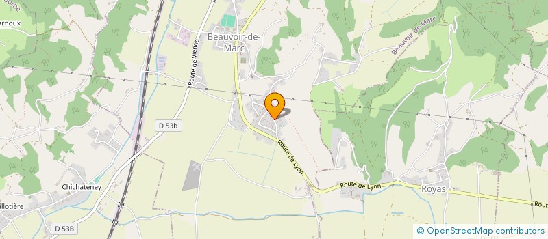 localisation de l'entreprise MADAME CHRYSTELE GENOLET  BEAUVOIR-DE-MARC