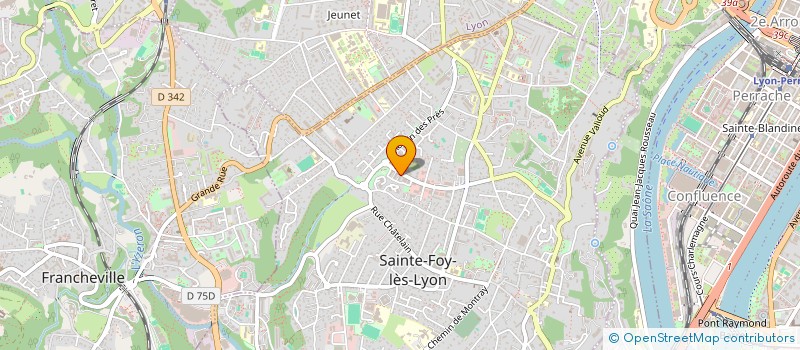 localisation de l'entreprise MADAME CHRYSTELE GIL  SAINTE-FOY-LES-LYON