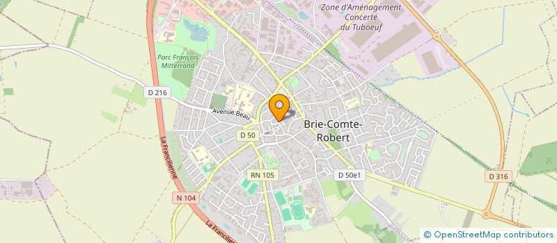 localisation de l'entreprise MADAME CHRYSTELE GUILLIER à BRIE-COMTE-ROBERT