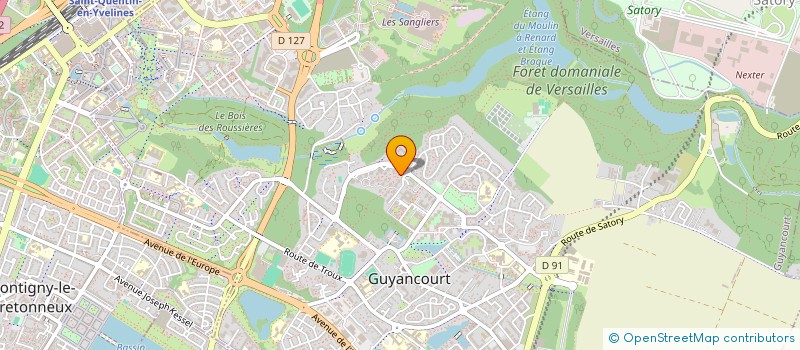 localisation de l'entreprise MADAME CHRYSTELE JEAN  GUYANCOURT