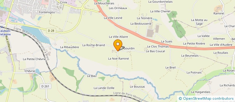 localisation de l'entreprise MADAME CHRYSTELE JOUAN à MONTAUBAN-DE-BRETAGNE