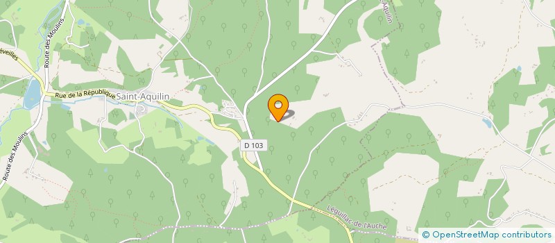 localisation de l'entreprise MADAME CHRYSTELE LECOMTE  SAINT-AQUILIN